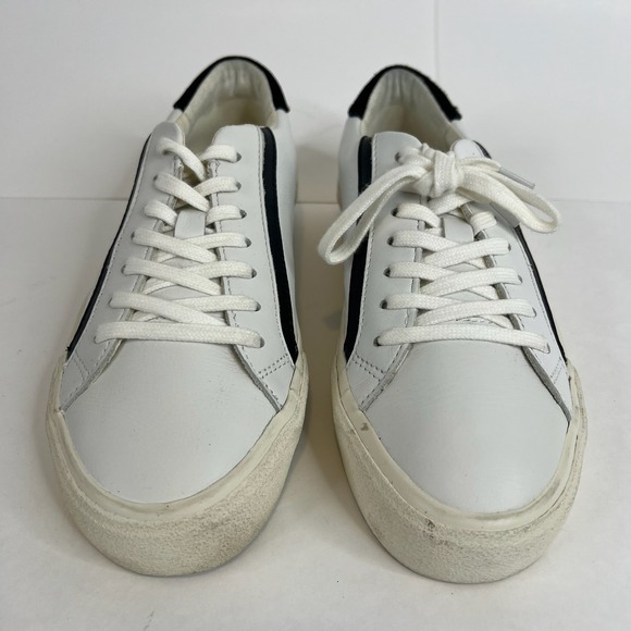 Madewell Delia Sidewalk Women White Leather Low Top Sneaker Lace Up Shoes 6.5MC5 - Picture 2 of 8
